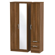 Cambridge Tall Triple Mirror + Drawer Robe Noche