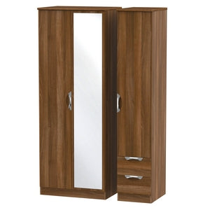 Cambridge Tall Triple Mirror + Drawer Robe Noche