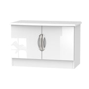 Cambridge Low 2 Door Unit White Gloss White