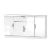Cambridge 4 Door/1 Drawer Unit White Gloss White