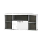 Cambridge Corner TV Unit White Gloss White