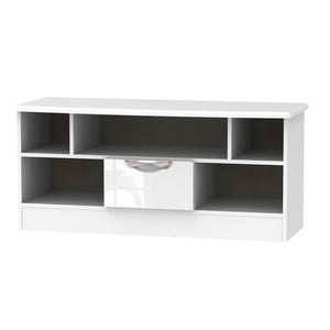 Cambridge Open TV Unit White Gloss White