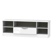 Cambridge Open Wide TV Unit White Gloss White