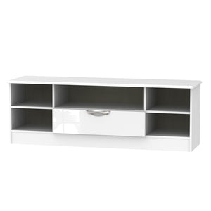 Cambridge Open Wide TV Unit White Gloss White