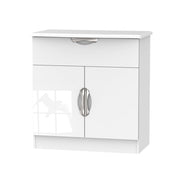 Cambridge 2 Door/1 Drawer Unit White Gloss White