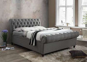Castello King Side Ottoman Bed Grey