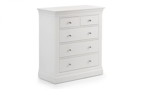 Clermont 3+2 Drawer Chest - Surf White