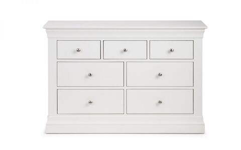 Clermont 4+3 Drawer Chest - Surf White