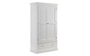 Clermont 2 Door 1 Drawer Wardrobe - Surf White