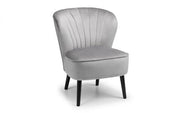 Coco Velvet Accent Chair - Grey