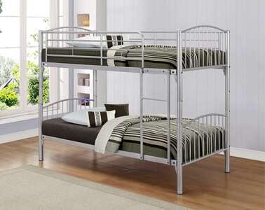 Corfu Single Bed Silver