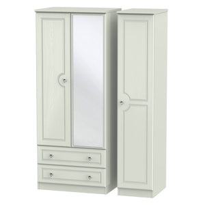 Callando Triple 2 Drawer Mirror Robe