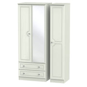 Callando Tall Triple 2 Drawer Mirror Robe