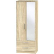 Cavalier Tall 2ft6in 2 Drawer Mirror Robe