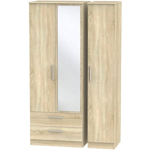 Cavalier Tall Triple 2 Drawer Mirror Robe