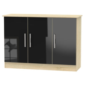 Cavalier 3 Door Unit Black Gloss Bardolino