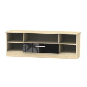 Cavalier Open Wide TV Unit Black Gloss Bardolino