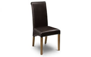Cuba Dining Chair Brown/Oak Leg