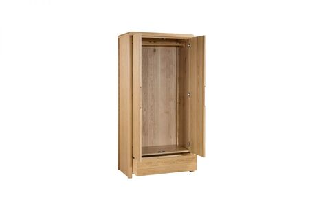 Curve 2 Door 1 Drawer Wardrobe