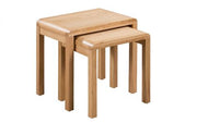 Curve Oak Nest Of 2 Tables