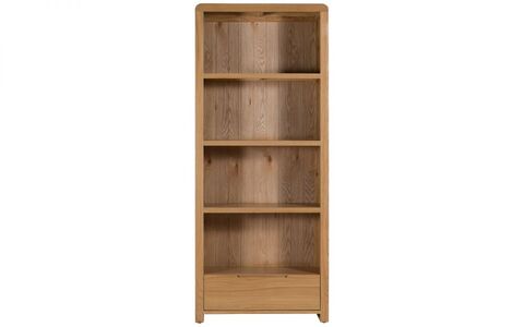 Curve Oak Tall Bookcase