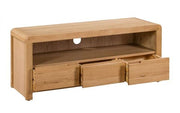 Curve Oak Tv Unit
