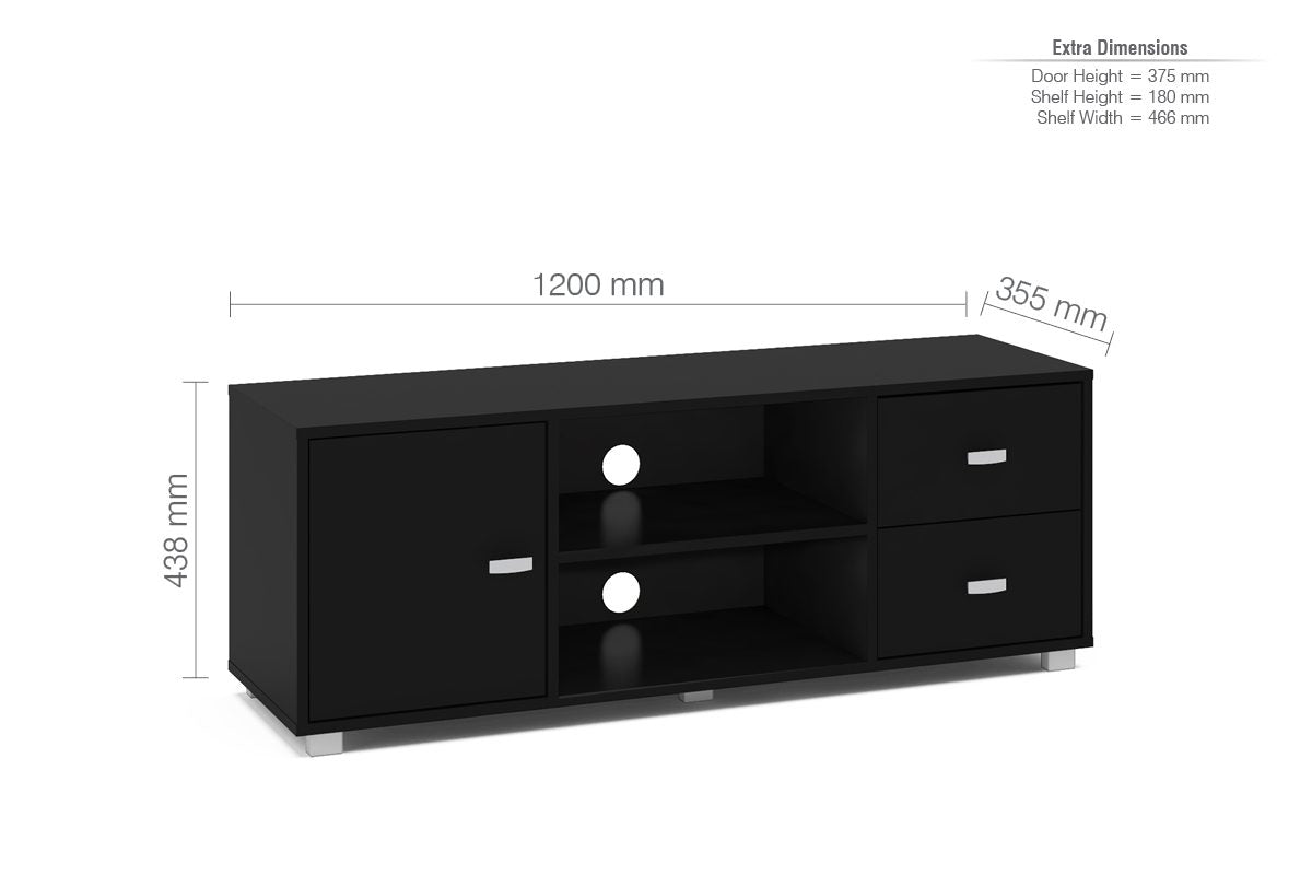 Casablanca TV Unit Black
