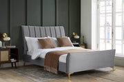 Claret Double Bed Grey
