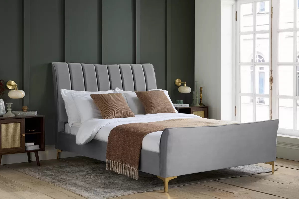 Claret King Bed Grey
