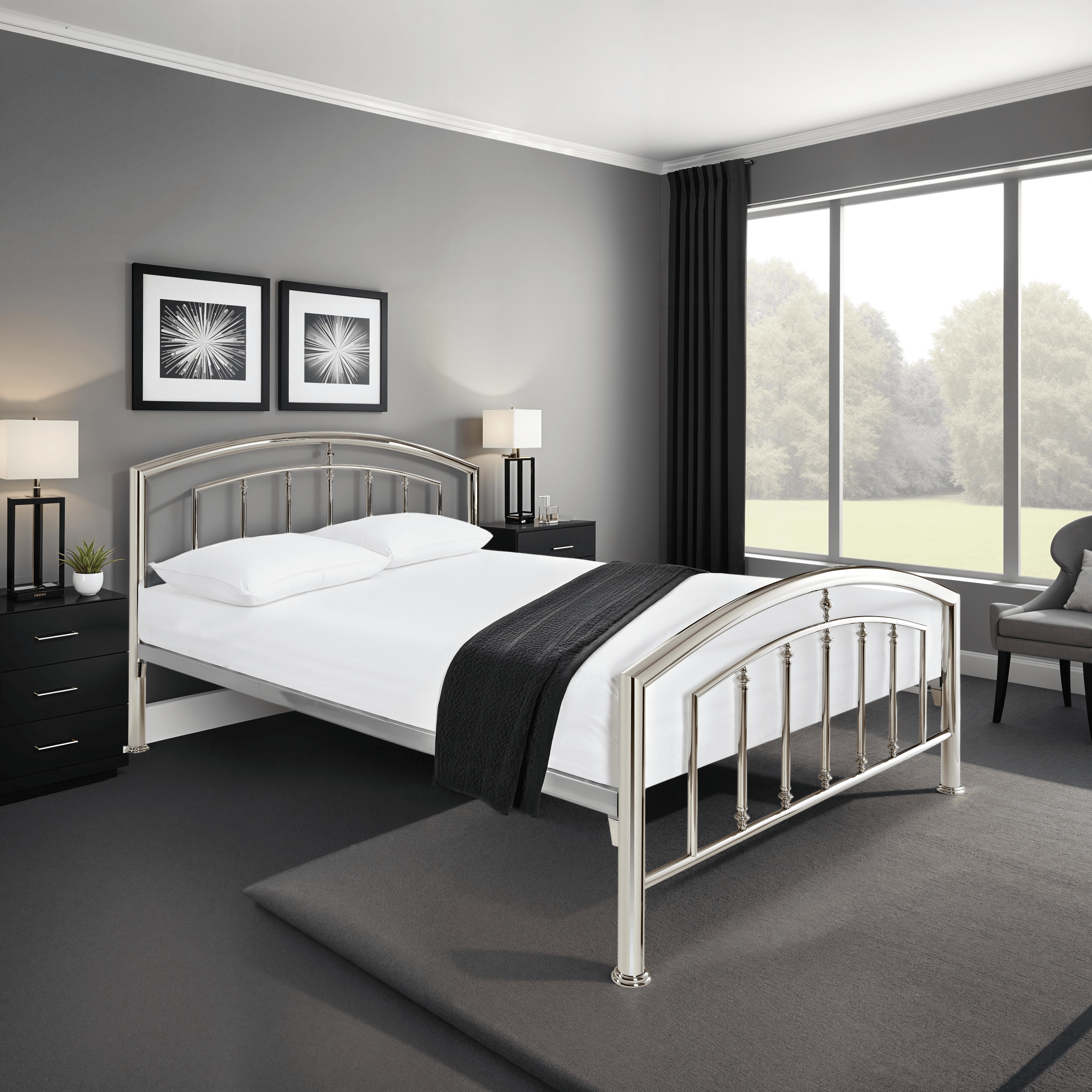 Crawley Bedstead Chrome