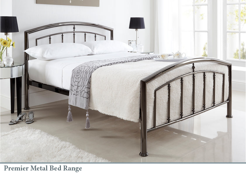 Crawley Bedstead Black Nickel
