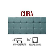 Cuba (saffron) Strutted Headboard 24"