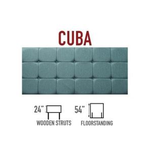 Cuba (saffron) Strutted Headboard 24"