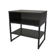 DEG401 Single Open Midi Black Ash Black Leg