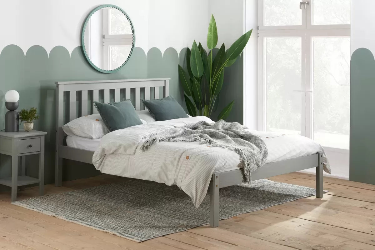 Dover Small Double Bed Grey