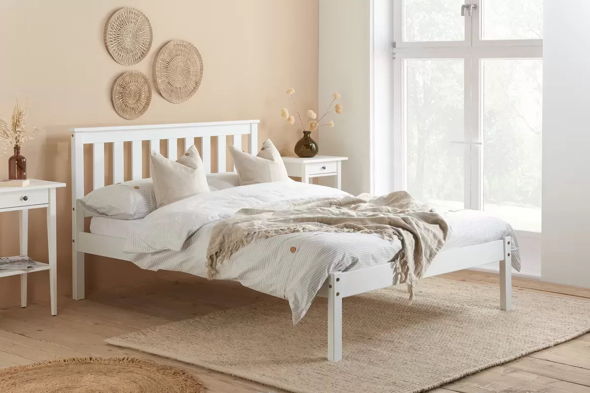 Dover Small Double Bed White