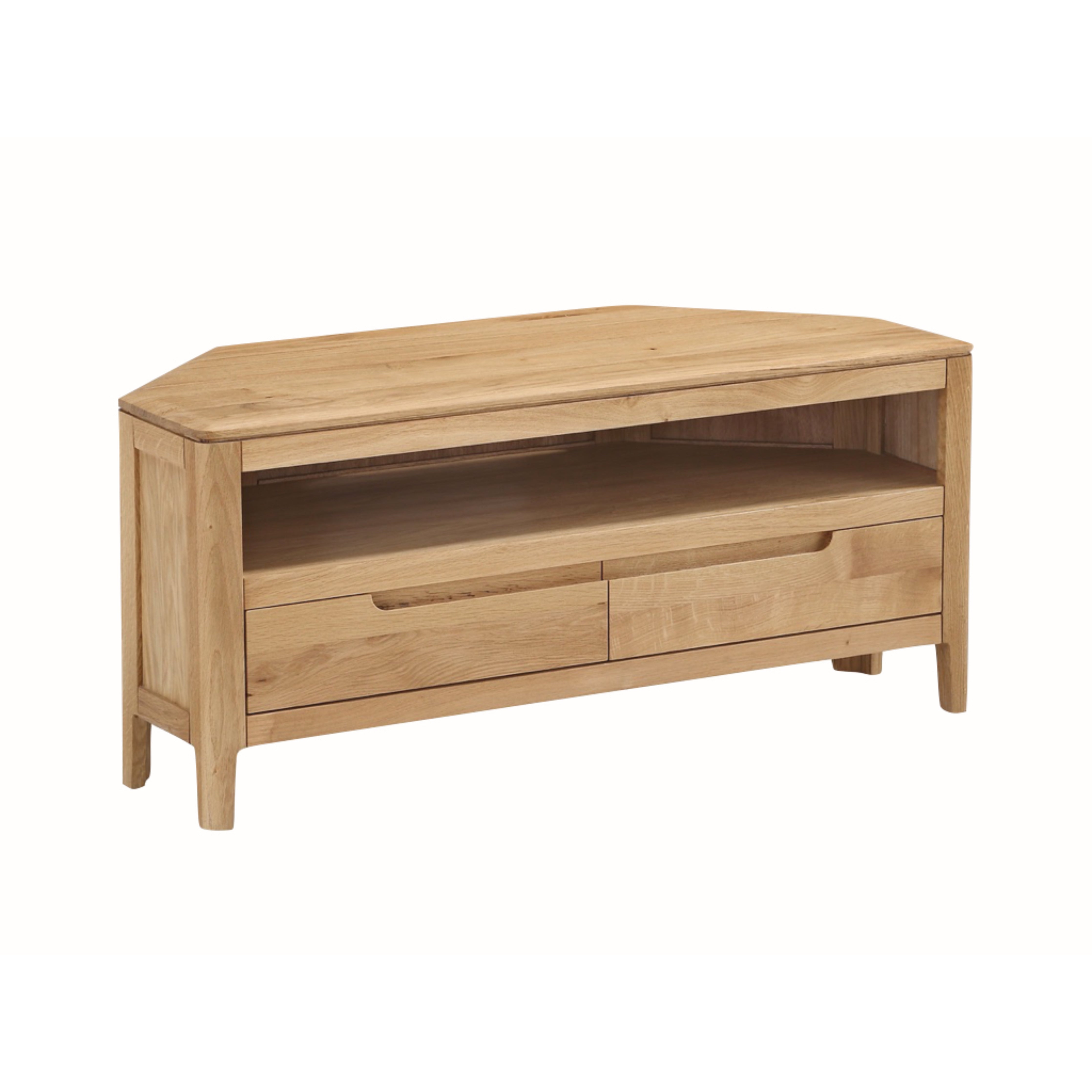 Dunmore Oak Corner Tv Unit