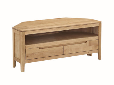 Dunmore Oak Corner Tv Unit