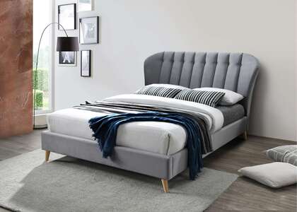 Elm Double Bed Grey