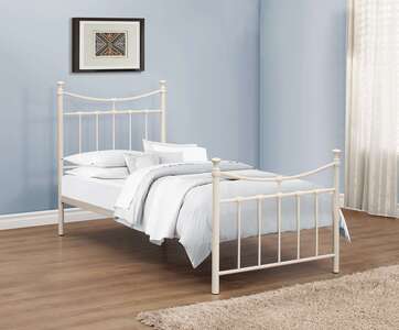 Single Bed Cream