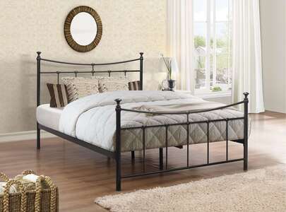 Small Double Bed Black