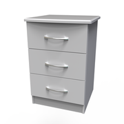 EVE001 3 Drawer Bedside Cabinet