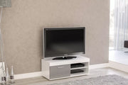 Ebony Small TV Unit White & Grey