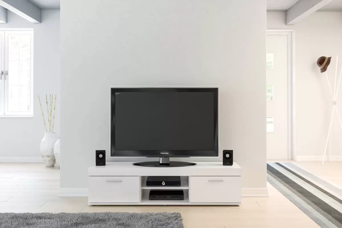 Ebony TV Unit White