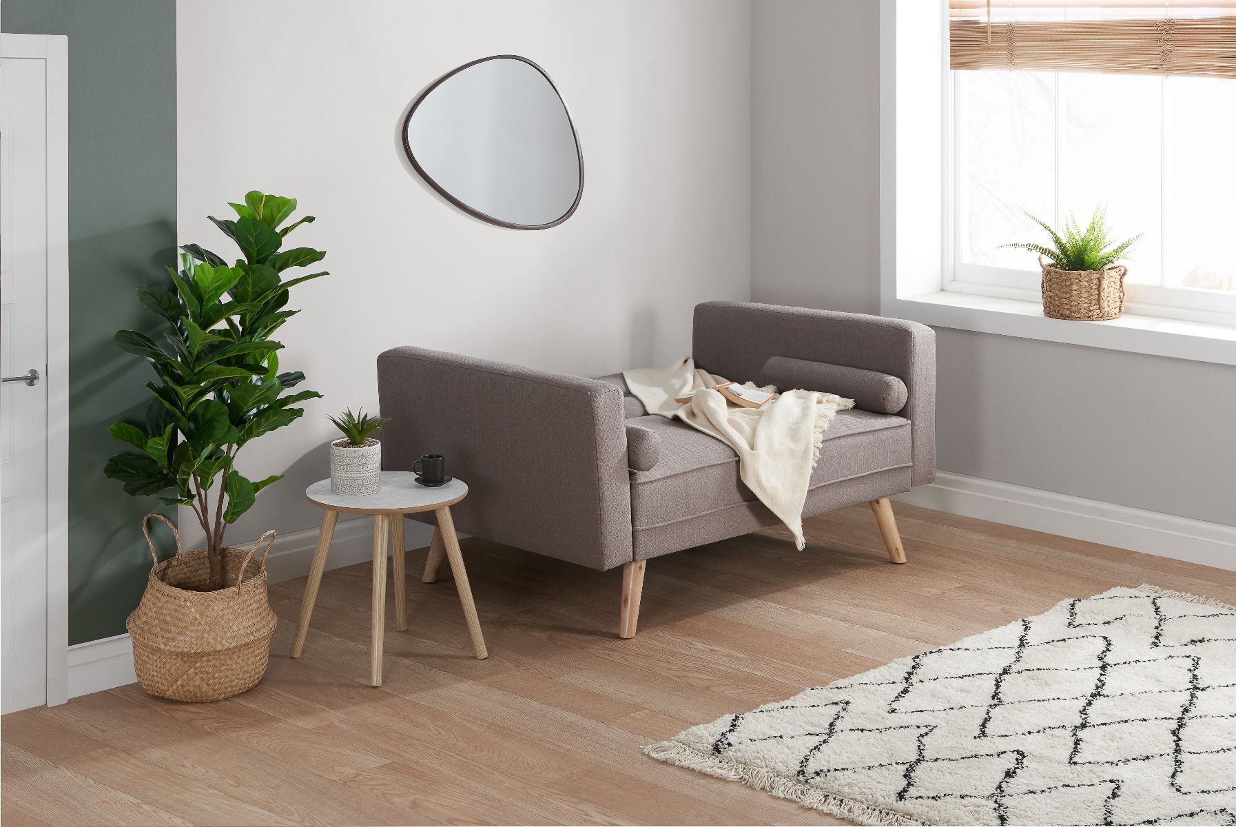 Elmo Medium Sofa Bed Grey