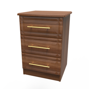 FAY001 3 Drawer Bedside Cabinet