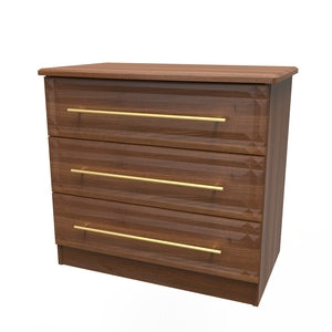 FAY010 3 Drawer Wide Chest