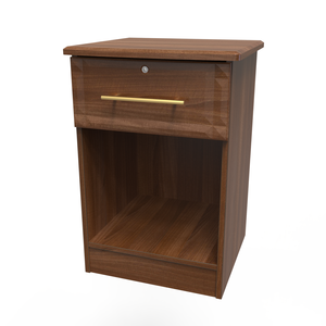 FAY019 1 Drawer/Open Bedside - With Lock