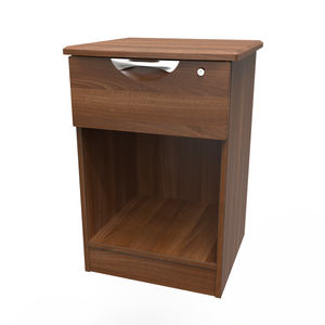 FLO019 1 Drawer/Open Bedside - With Lock