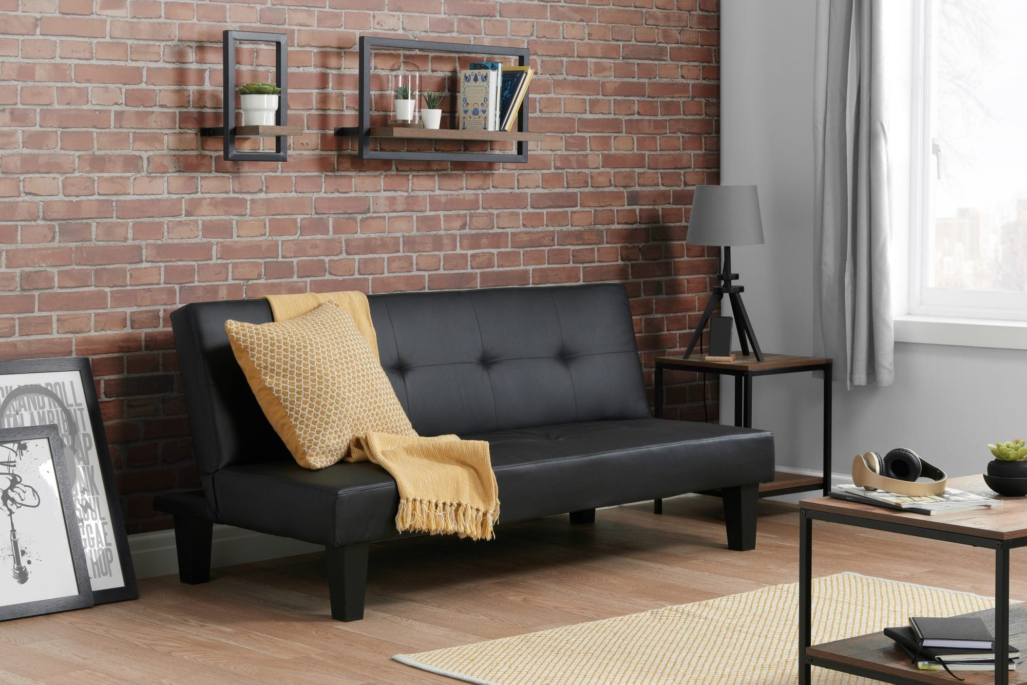 Frangipani Sofa Bed Black